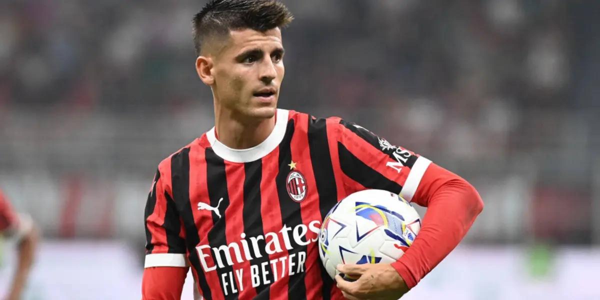 (VIDEO) Le dejó su lugar a Santi Giménez en el Milan, y Morata ya luce nuevos colores