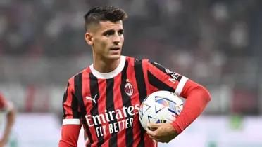 (VIDEO) Le dejó su lugar a Santi Giménez en el Milan, y Morata ya luce nuevos colores