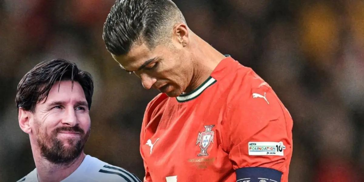 Mientras Cristiano Ronaldo falló un penal con Portugal, lo que hizo Messi lesionado en Estados Unidos que sorprendió