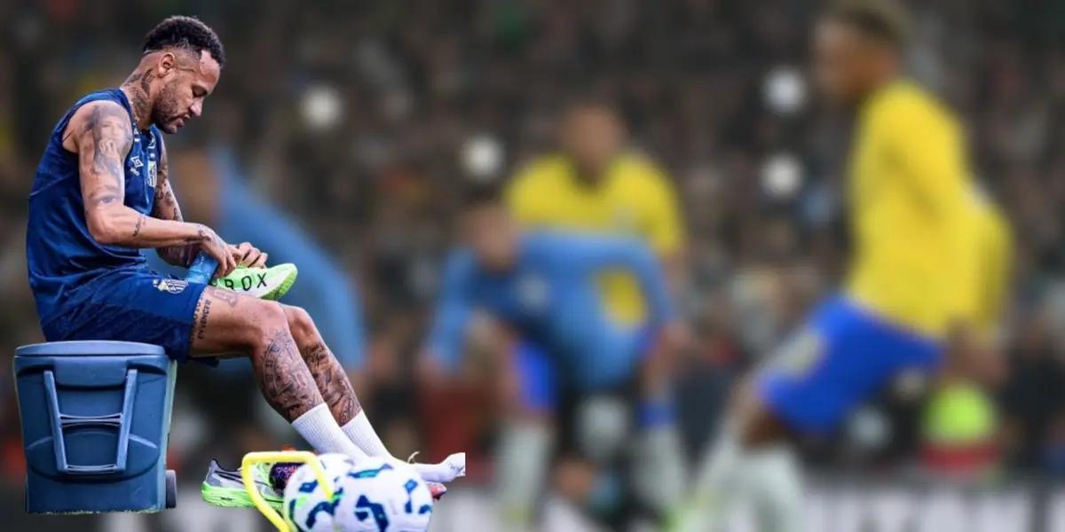 ¿Simuló la lesión? Neymar no jugará el Argentina vs. Brasil por lesión, pero ahora apareció en la Kings League