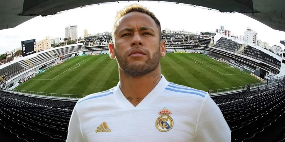 ¿Posó con la del Real Madrid? La polémica foto de Neymar portando la playera de un club europeo en el que nunca jugó