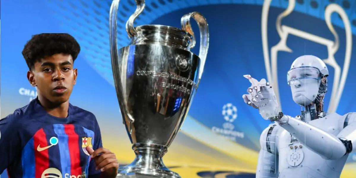 Lamine Yamal dice que Barcelona es favorito a ganar la Champions, pero lo que dice la IA sobre qué equipo será campeón