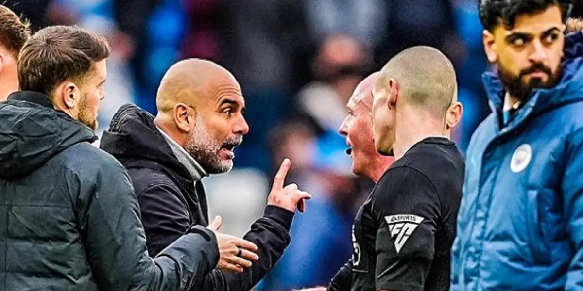 Guardiola y los árbitros, una relación llena de tensión y reclamos airados