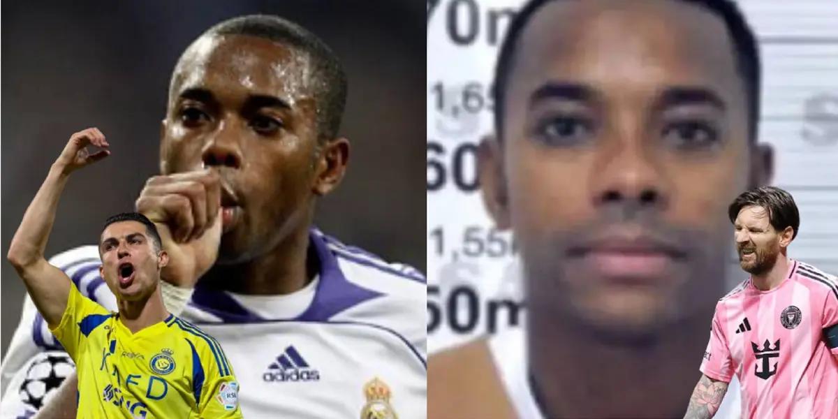 Iba a ser mejor que Messi y Cristiano Ronaldo, pero ahora así es la vida de Robinho en la cárcel