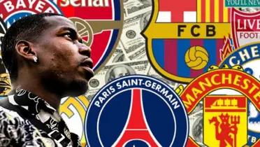 Paul Pogba ya puede volver a jugar y los cinco equipos que se pelean su fichaje