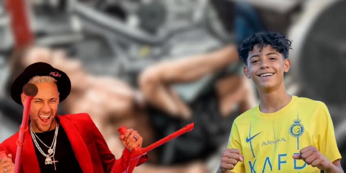 Mientras Neymar no deja la fiesta, el increíble entrenamiento de Cristiano Ronaldo Jr.