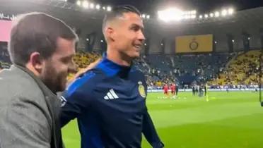 El encuentro viral entre Cristiano Ronaldo y Fabrizio Romano