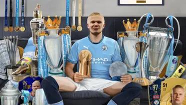 (Video) Erling Haaland formado con dados, vaya ingenio de los ingleses