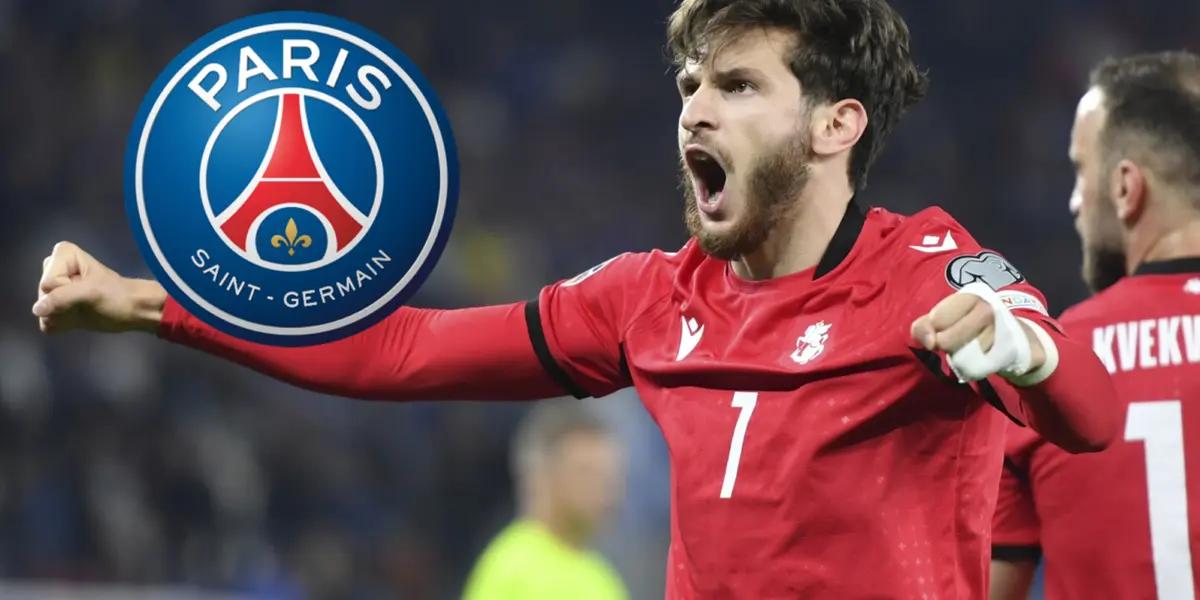 Esto es lo que pagaría el PSG por Khvicha Kvaratskhelia al Napoli