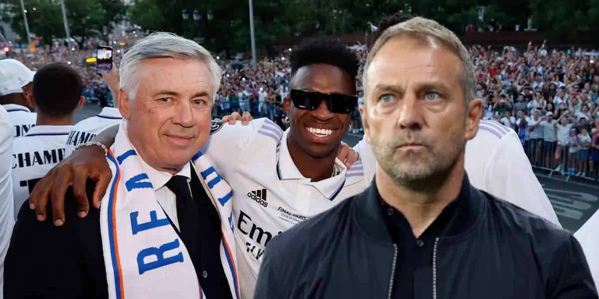 No se lo guardó Hansi Flick, ya dejó el dardo para Ancelotti en conferencia de prensa