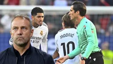 Hansi Flick no se queda callado, el recado que le dejó a Bellingham y al Real Madrid