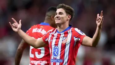 (VIDEO) La anotación de Julián Álvarez a lo Sergio Ramos, en el derby de Madrid