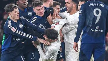 Cámara captó la supuesta palabra que le dijo Harry Maguire a Kai Havertz y que desató pelea en FA Cup