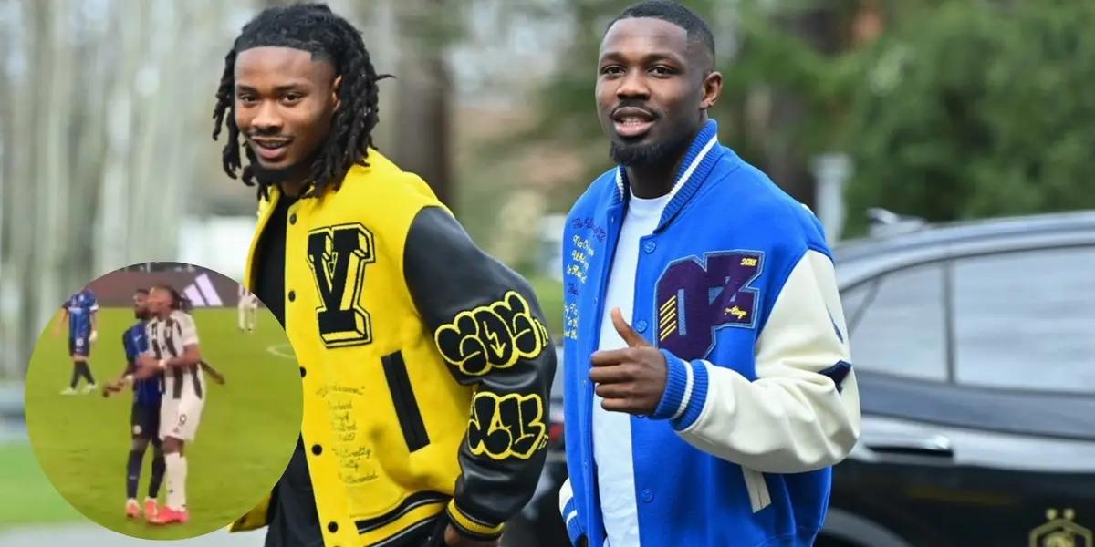 Los Thuram se pechearon en plena cancha y los otros hermanos que han coincidido en un partido