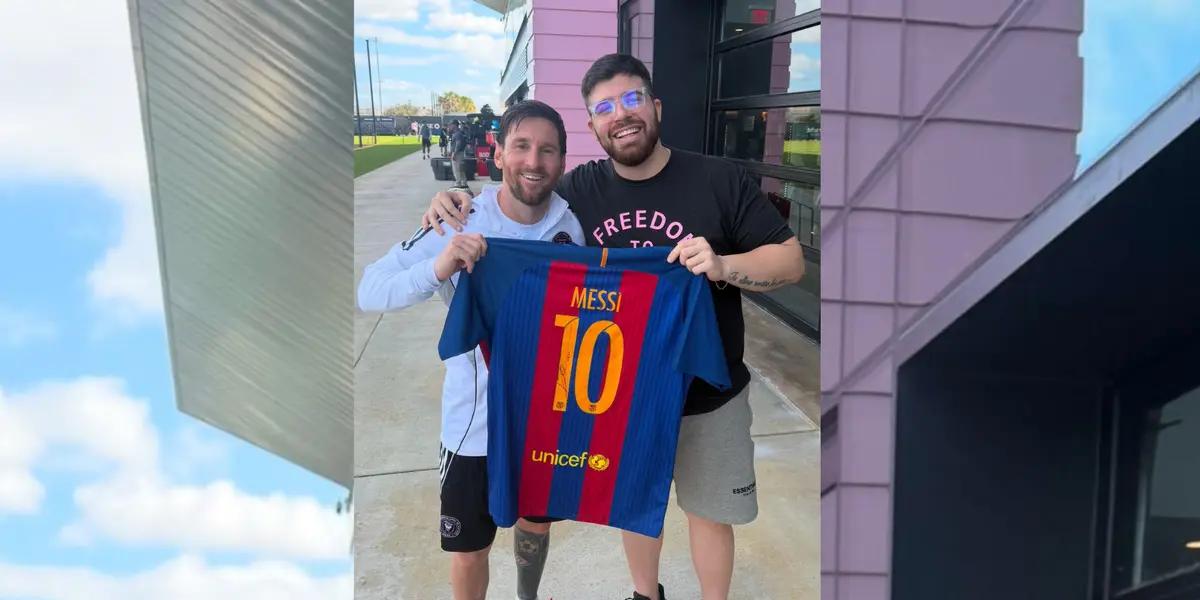 El sueño de todos, lo consiguió La Cobra: un encuentro especial con Messi