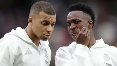 Dicen que se llevan mal y lo que hizo Mbappé con Vinicius en pleno partido del Real Madrid