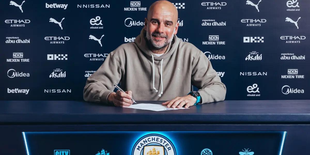 A pesar de que renovó Pep Guardiola con el Manchester City, la decisión que se tomaría