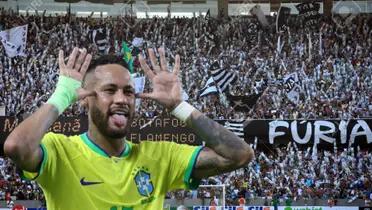 (VIDEO) La reacción de los hinchas de Botafogo, al ver a sus jugadore tomarse fotos con Neymar en pleno juego