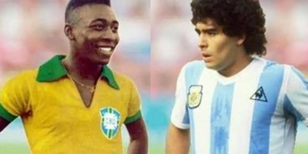 (VIDEO) El día que Maradona y Pelé jugaron junto a la pelota, al relación que tenían ambos