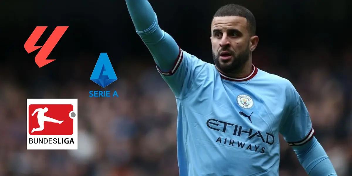 Los equipos a los que podría ir Kyle Walker, tras querer salir del Manchester City