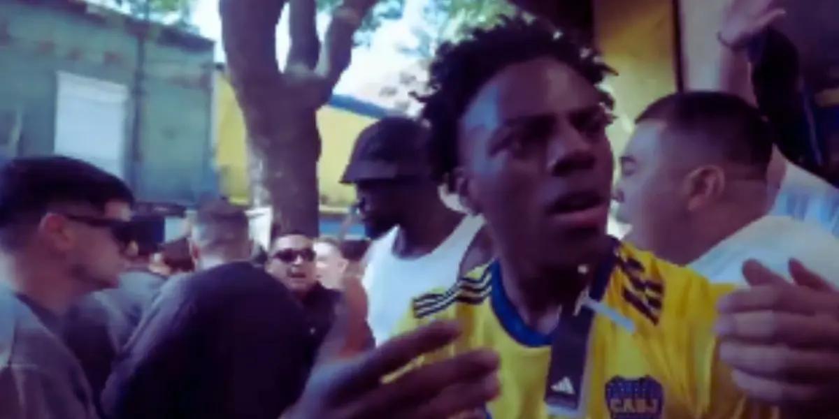 (Video) Speed se viste de Xeneize: La 12 y el streamer, una alianza inesperada