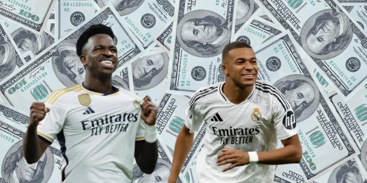 Por eso Vinicius no aguanta a Mbappé, la enorme diferencia salarial, entre ambos