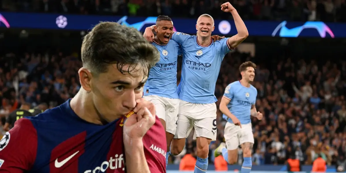 (FOTO) Gavi enciende las redes sociales del Manchester City, los fans citizens ya sueñan con su fichaje
